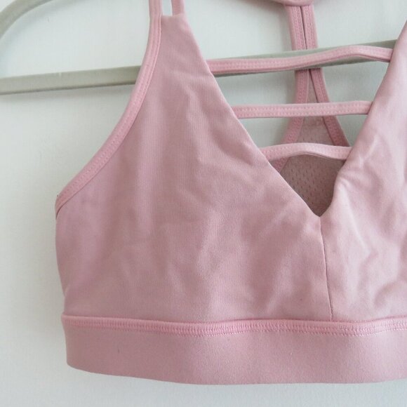 ZYIA ACTIVE Grid Sports Bra in Light Pink Athleisure Workout Gym - Size M - Picture 4 of 13
